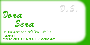 dora sera business card